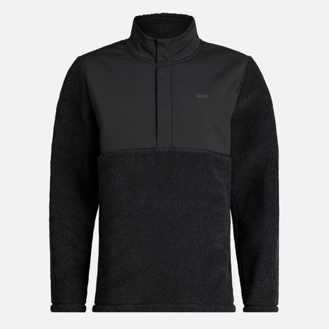 Poleron Hombre Glaciar Sherpa-Pro 1/4 Zip Jacket Negro Lippi-0