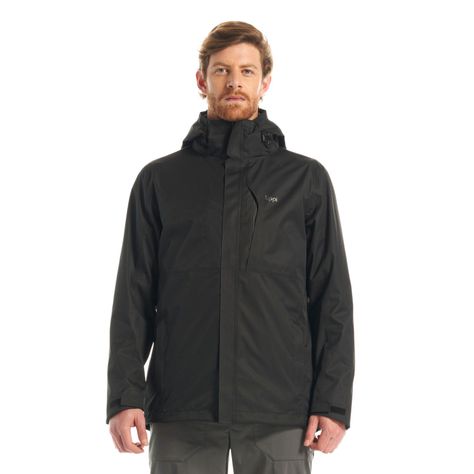 Chaqueta Hombre Tres Cruces Fusion-3 Hoody Jacket Negro/ Negro Lippi-1