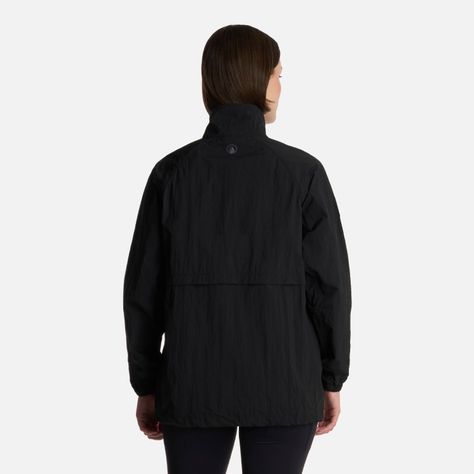 Chaqueta Mujer WindCity WindBreaker 1/4 Zip Negro Lippi-2