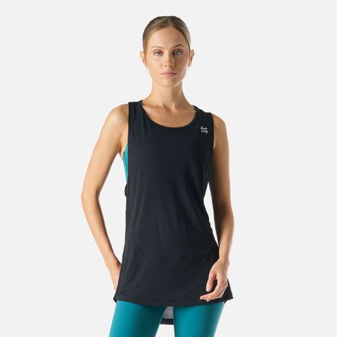 Polera Mujer Tempo Tank Top Negro Vulcano-0