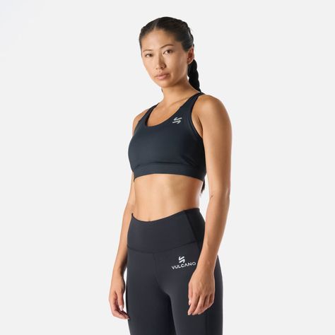 Peto Mujer Built To Move High Support Bra Negro Vulcano-1