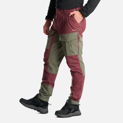 Pantalon Hombre Boina Negra Burdeo Haka Honu I24-3