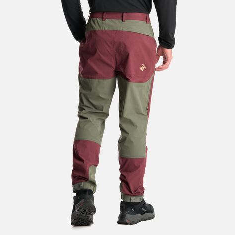 Pantalon Hombre Boina Negra Burdeo Haka Honu I24-4