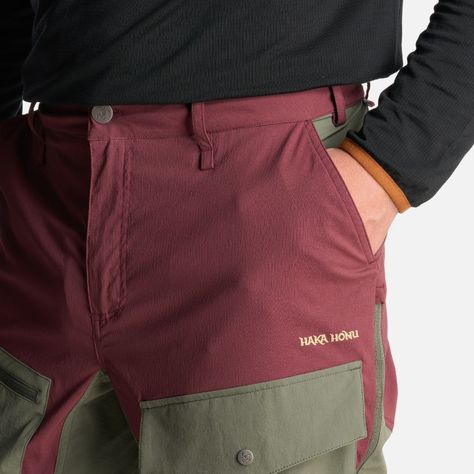 Pantalon Hombre Boina Negra Burdeo Haka Honu I24-5