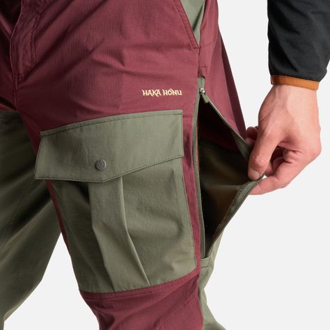 Pantalon Hombre Boina Negra Burdeo Haka Honu I24-6