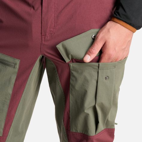 Pantalon Hombre Boina Negra Burdeo Haka Honu I24-7