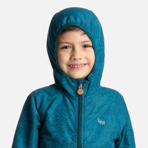 Chaqueta Niño Nightfall WindBreaker Hoody Petroleo Lippi-3
