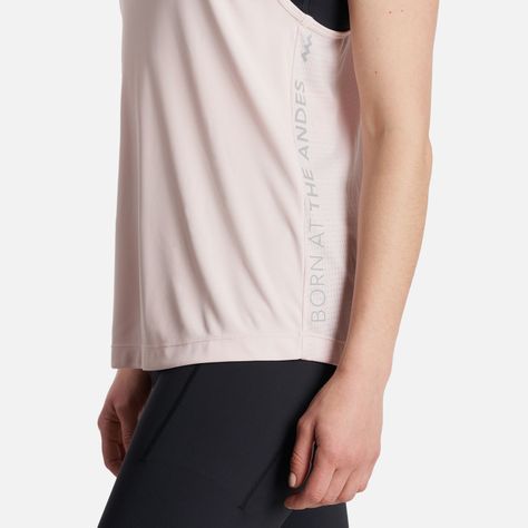 Polera Mujer  Workout Q-Dry Tank T-Shirt Rosa Claro Lippi-4