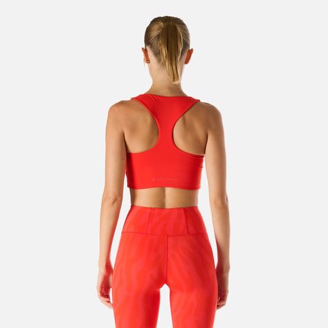 Peto Mujer Built To Move Light Support Rojo Vulcano-3