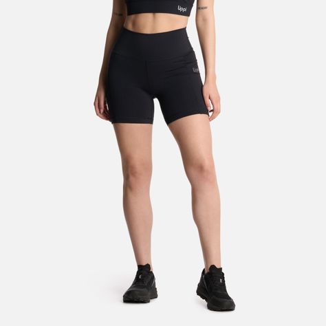 Calza Mujer In-Action Sport Short Leggings Negro Lippi V25-0