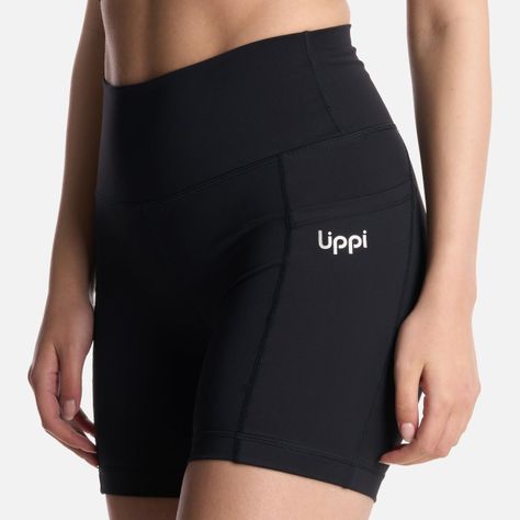Calza Mujer In-Action Sport Short Leggings Negro Lippi V25-3