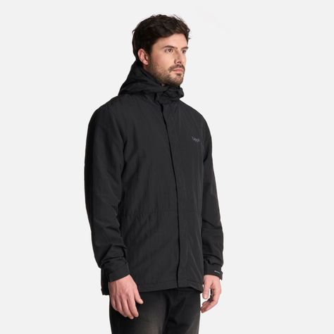 Chaqueta Hombre CityMe WindBreaker Hoody Jacket Negro Lippi-1