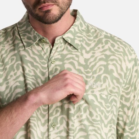 Camisa Hombre SeaSide Short Sleeve Shirt Print Jade Lippi-3