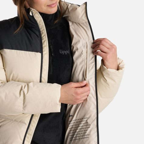 Chaqueta Mujer Urban Down Jacket Crema Lippi I24-7