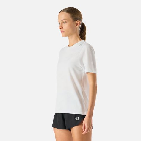 Polera Mujer Built To Move Pro T-Shirt Blanco Vulcano-1