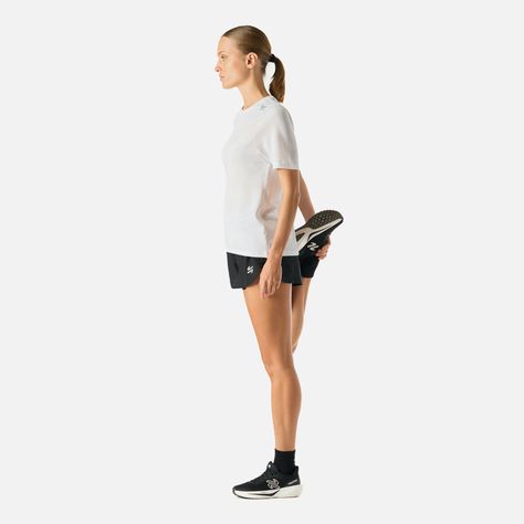 Polera Mujer Built To Move Pro T-Shirt Blanco Vulcano-2