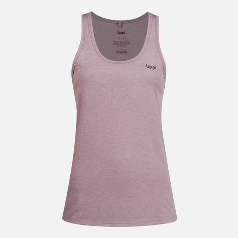 Polera Mujer Summit UV-Stop Tank Melange Malva Lippi V23-0
