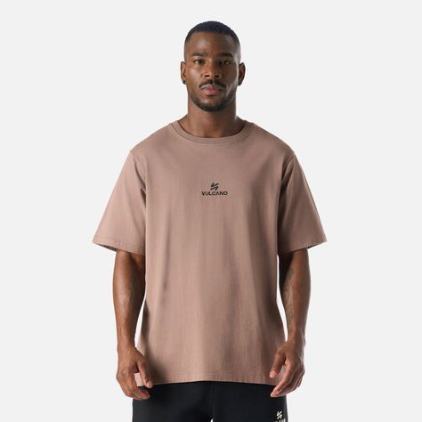 Polera Hombre Cool Down T-Shirt Taupe Vulcano-0
