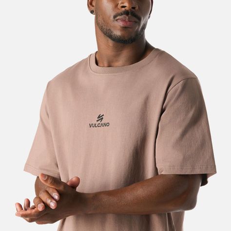 Polera Hombre Cool Down T-Shirt Taupe Vulcano-4