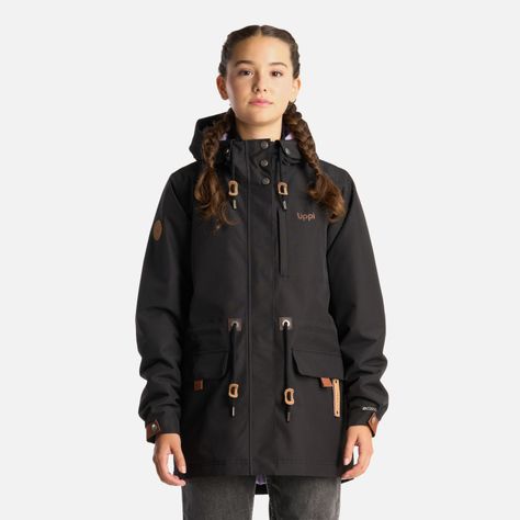 Chaqueta Teen Girl Rainy B-Dry Hoody Jacket Negro Lippi-1