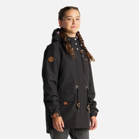 Chaqueta Teen Girl Rainy B-Dry Hoody Jacket Negro Lippi-2