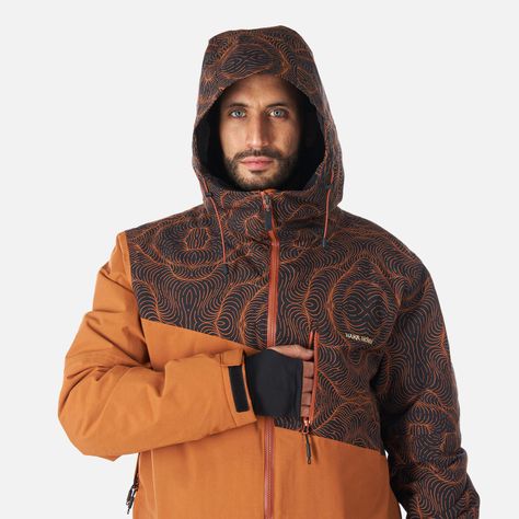 Chaqueta Hombre Yeti Print Terracota Haka Honu-3