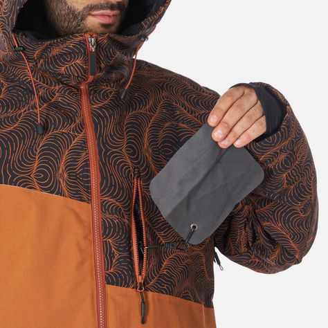 Chaqueta Hombre Yeti Print Terracota Haka Honu-4
