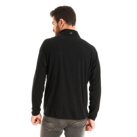 Poleron Hombre Jacaranda Nano-F 14 Zip Negro Lippi V23-5