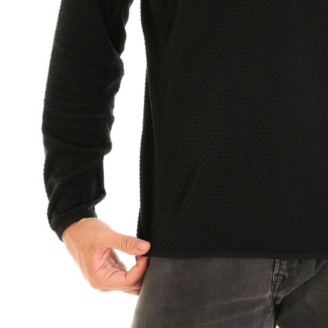 Poleron Hombre Jacaranda Nano-F 14 Zip Negro Lippi V23-7