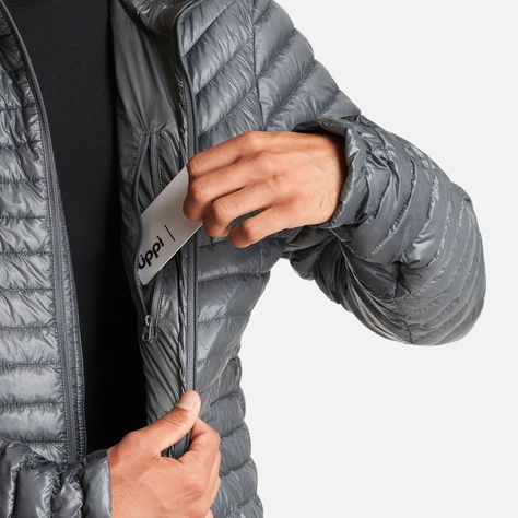 Chaqueta Hombre Ten-D SteamPro Hoody Jacket Gris Medio Lippi-6