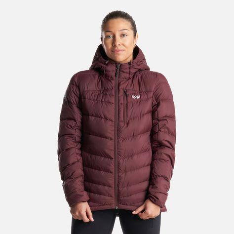 Chaqueta Mujer Bazpur Down Hoody Jacket Burdeo Lippi I23-1