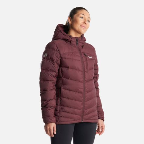 Chaqueta Mujer Bazpur Down Hoody Jacket Burdeo Lippi I23-2