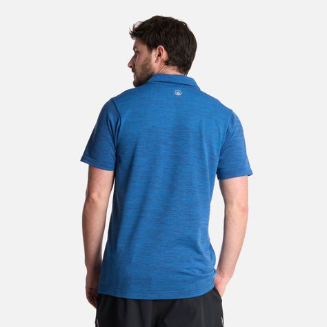 Polera Hombre B-Classic Seamless Polo Azul Melange Lippi-2