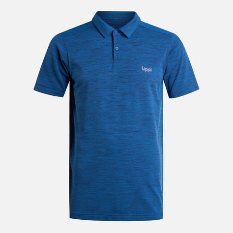 Polera Hombre B-Classic Seamless Polo Azul Melange Lippi-5