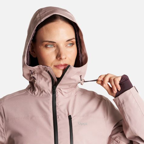 Chaqueta Mujer Sierra Nevada Light B-Dry Hoody Jacket Rosa Claro Lippi-5