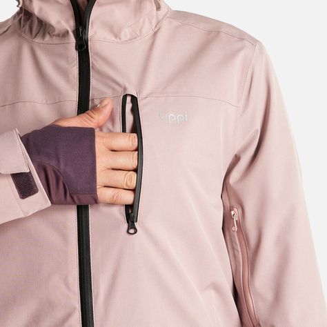 Chaqueta Mujer Sierra Nevada Light B-Dry Hoody Jacket Rosa Claro Lippi-7