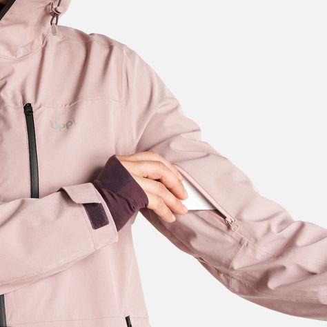 Chaqueta Mujer Sierra Nevada Light B-Dry Hoody Jacket Rosa Claro Lippi-8