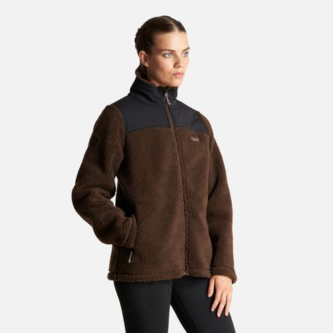 Chaqueta Mujer Glaciar Sherpa Pro Jacket Café Lippi-2