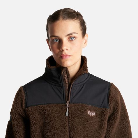Chaqueta Mujer Glaciar Sherpa Pro Jacket Café Lippi-4