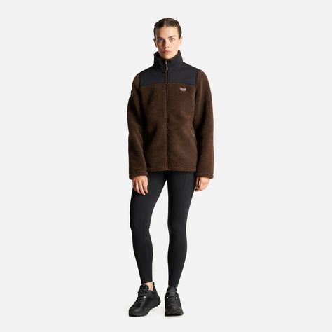 Chaqueta Mujer Glaciar Sherpa Pro Jacket Café Lippi-6