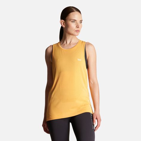 Polera Mujer 4 Run Seamless Trail T-Shirt Amarillo Lippi 23-1