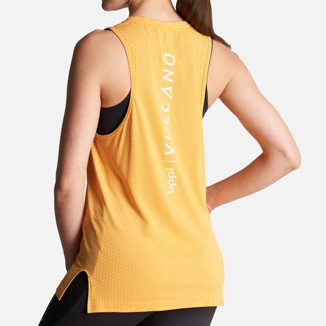Polera Mujer 4 Run Seamless Trail T-Shirt Amarillo Lippi 23-4