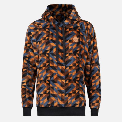 Poleron Hombre Cangur-Oso Full Print Mostaza Haka Honu-0