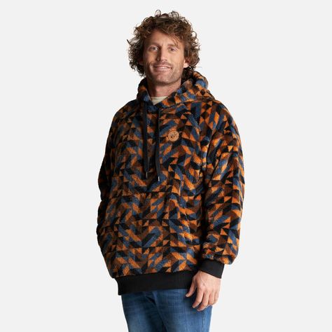 Poleron Hombre Cangur-Oso Full Print Mostaza Haka Honu-2