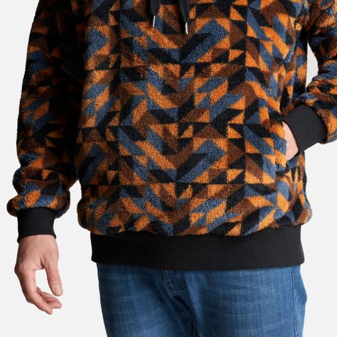 Poleron Hombre Cangur-Oso Full Print Mostaza Haka Honu-5