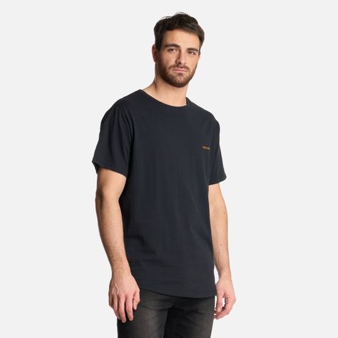 Polera Hombre Natural Negro Haka Honu-1