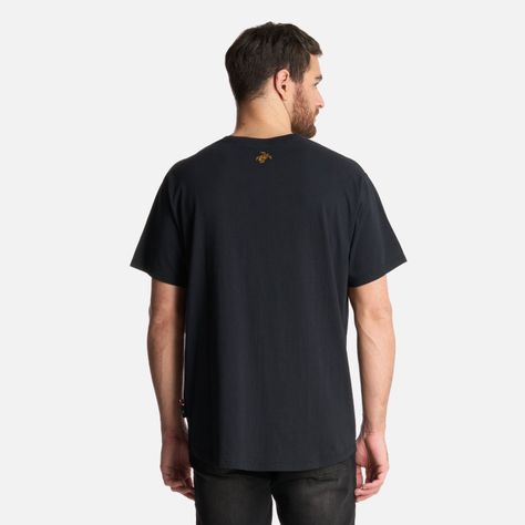 Polera Hombre Natural Negro Haka Honu-2