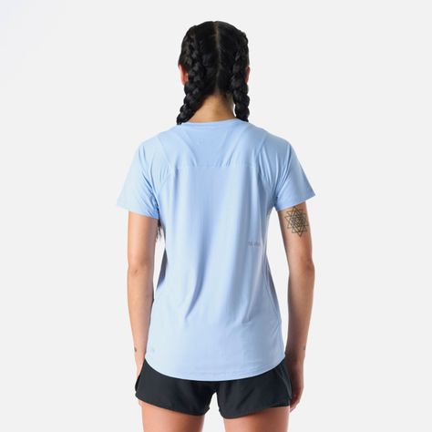 Polera Mujer Built To Move T-Shirt Celeste Vulcano-3
