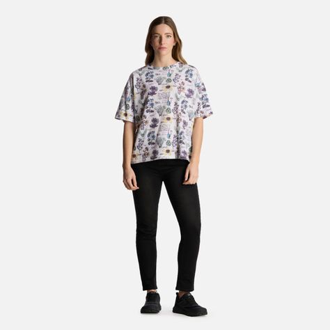 Polera Mujer Botanica Print Blanco Haka Honu-4