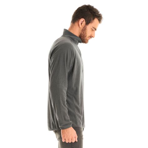 Poleron Hombre Jacaranda Nano-F 14 Zip Grafito Lippi-3